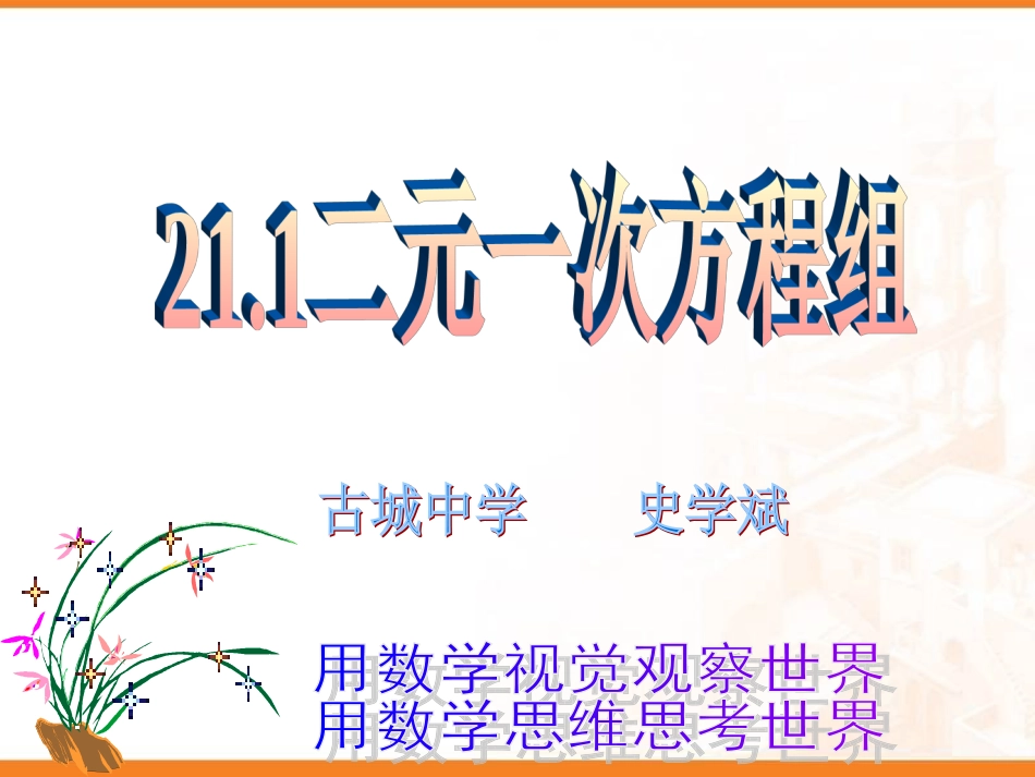 二元一次方程组_第1页