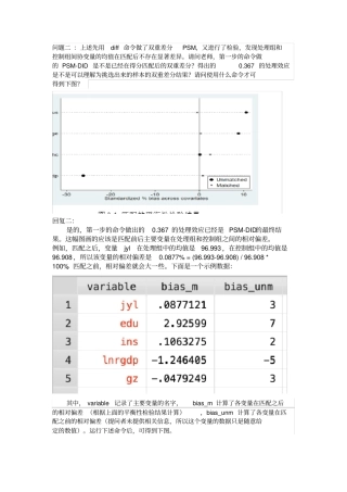 互助问答第294问双重差分与倾向匹配得分问题