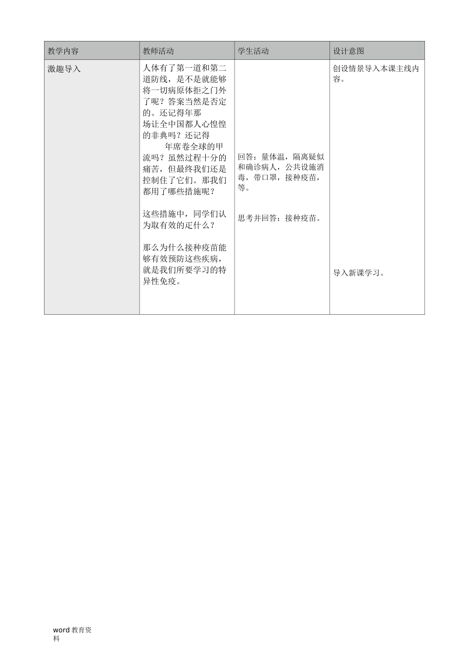 特异性免疫教学设计_第3页