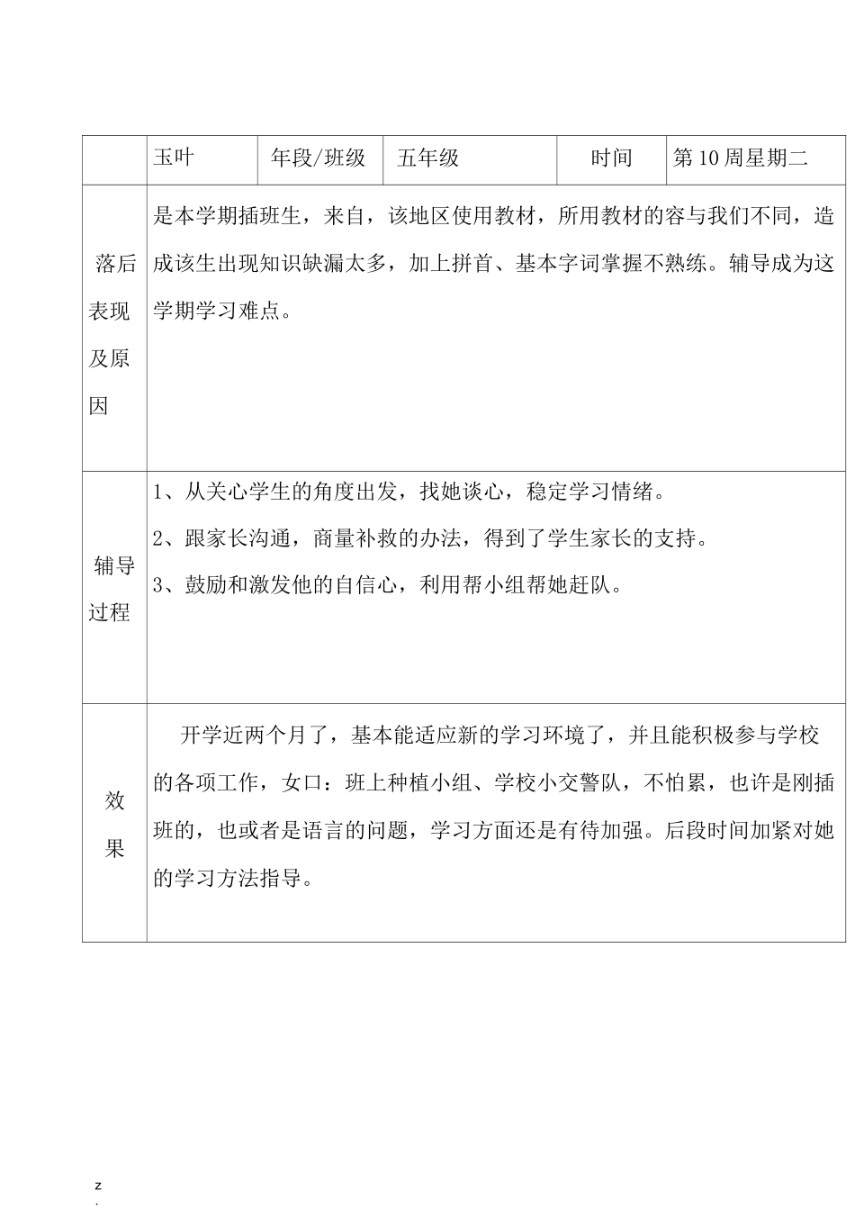 后进生转化情况记录表_第3页