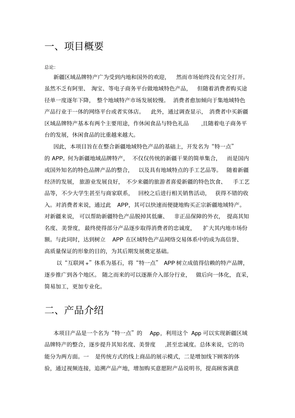 互联网+项目计划书_第2页