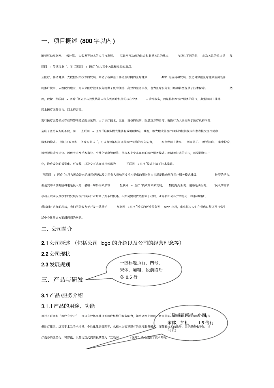 互联网大学生创新创业大赛项目计划书格式_第3页