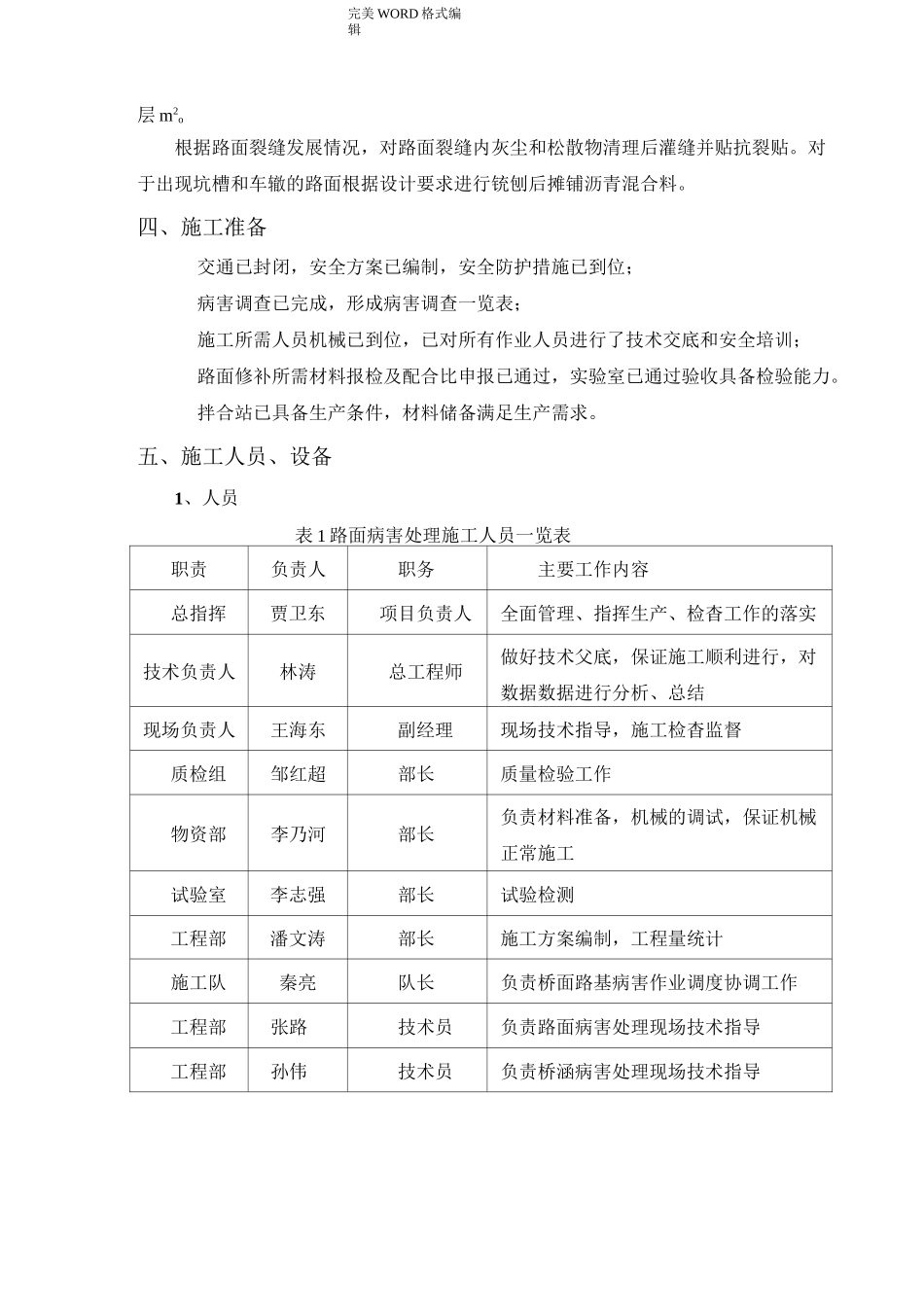 路面病害处理施工组织方案_第3页