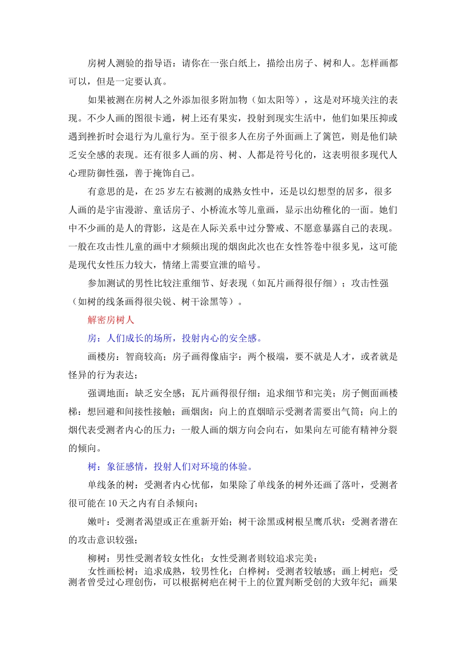 房树人测验汇总_第1页