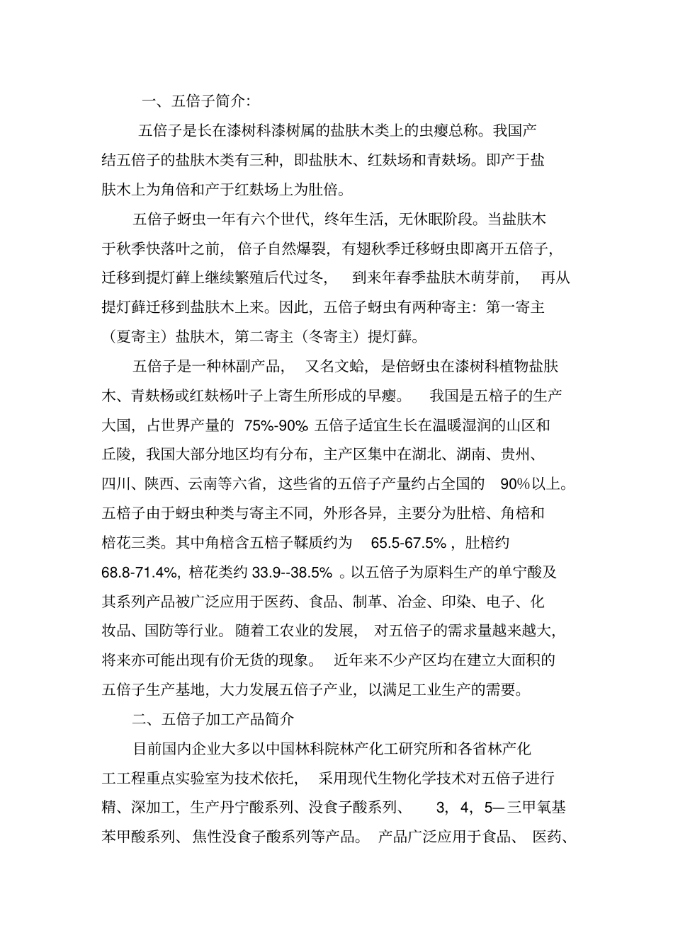 五倍子加工调研报告_第1页