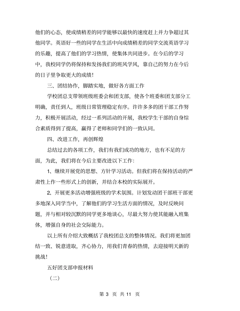 五好团支部申报材料【可编辑版】_第3页