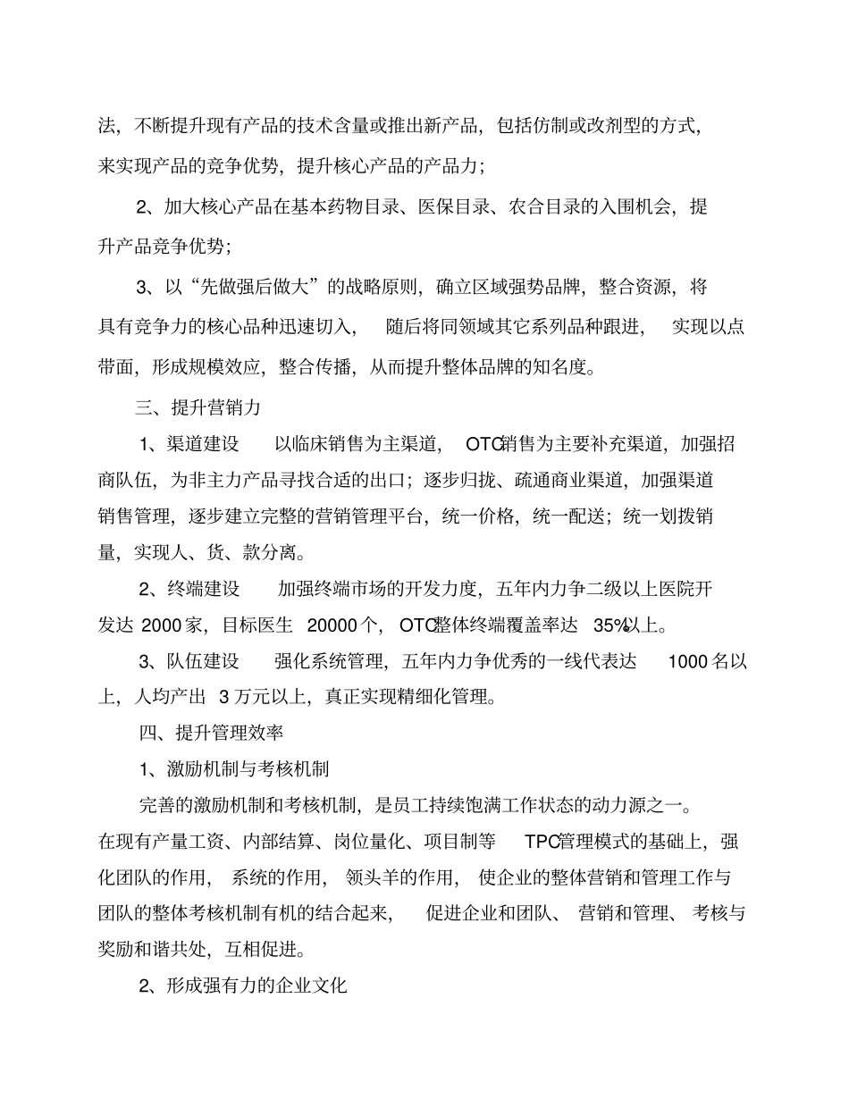 五年战略规划模板_第2页