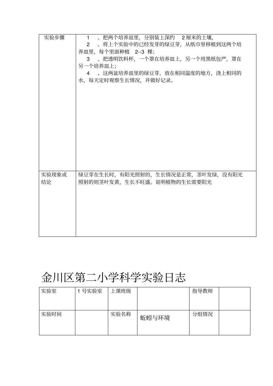 五年级上册科学试验日志_第3页