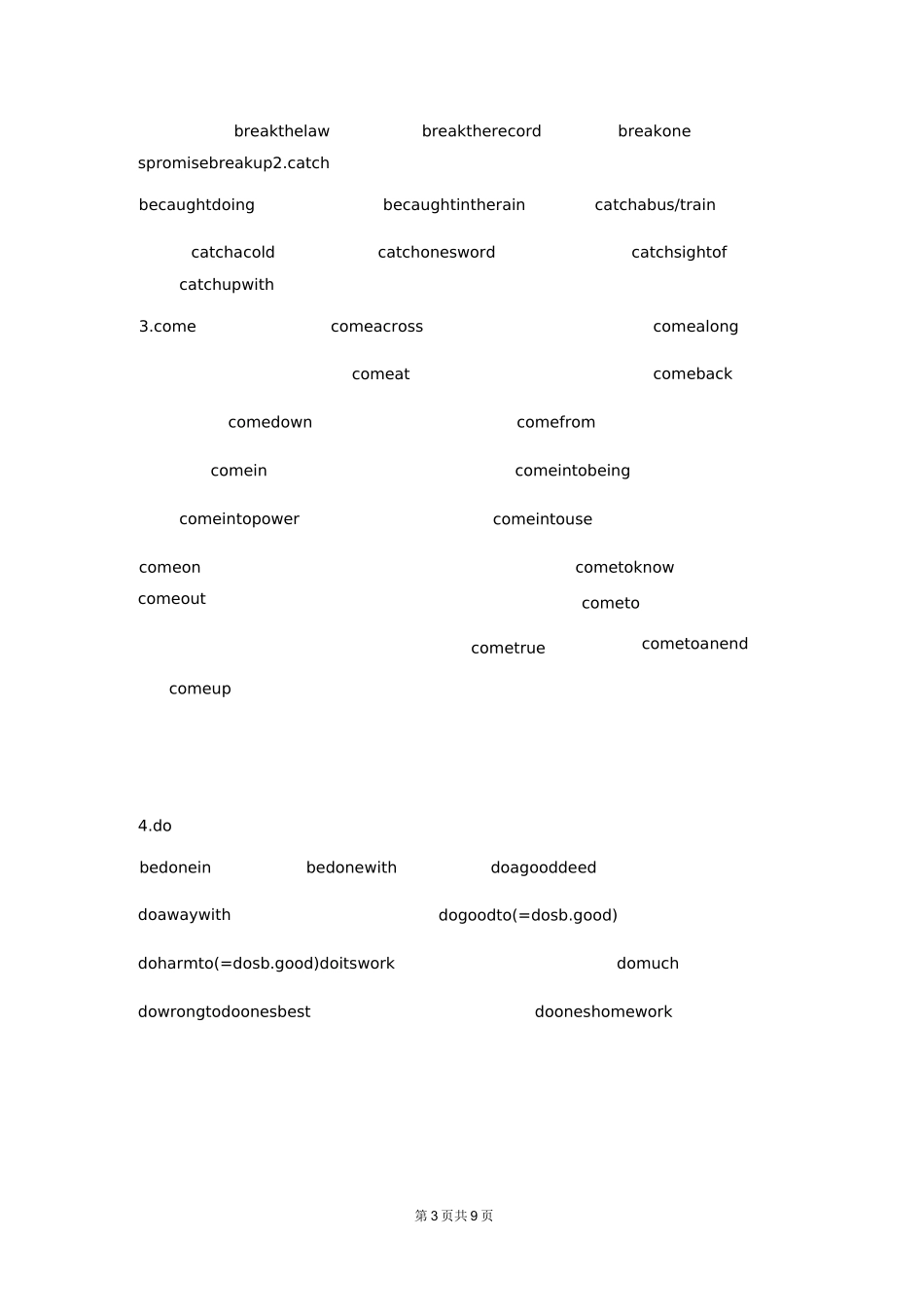 完型填空常考词汇_第3页