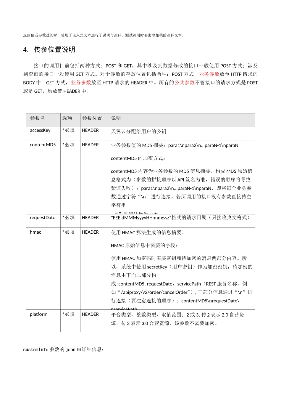 天翼云主机类API接口技术规范_第2页