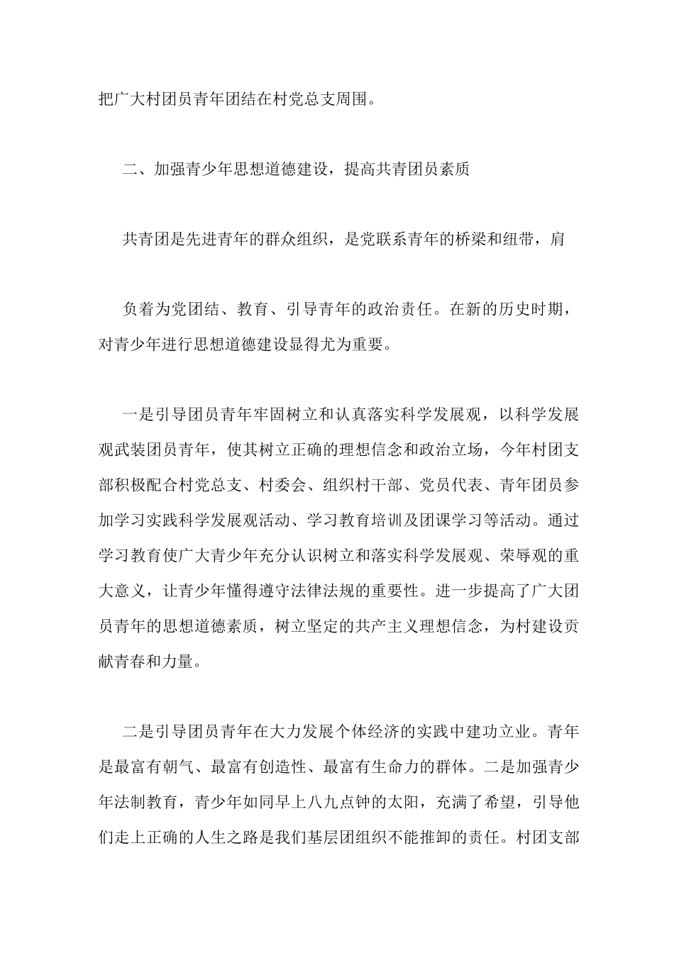 村团支书工作总结_第2页