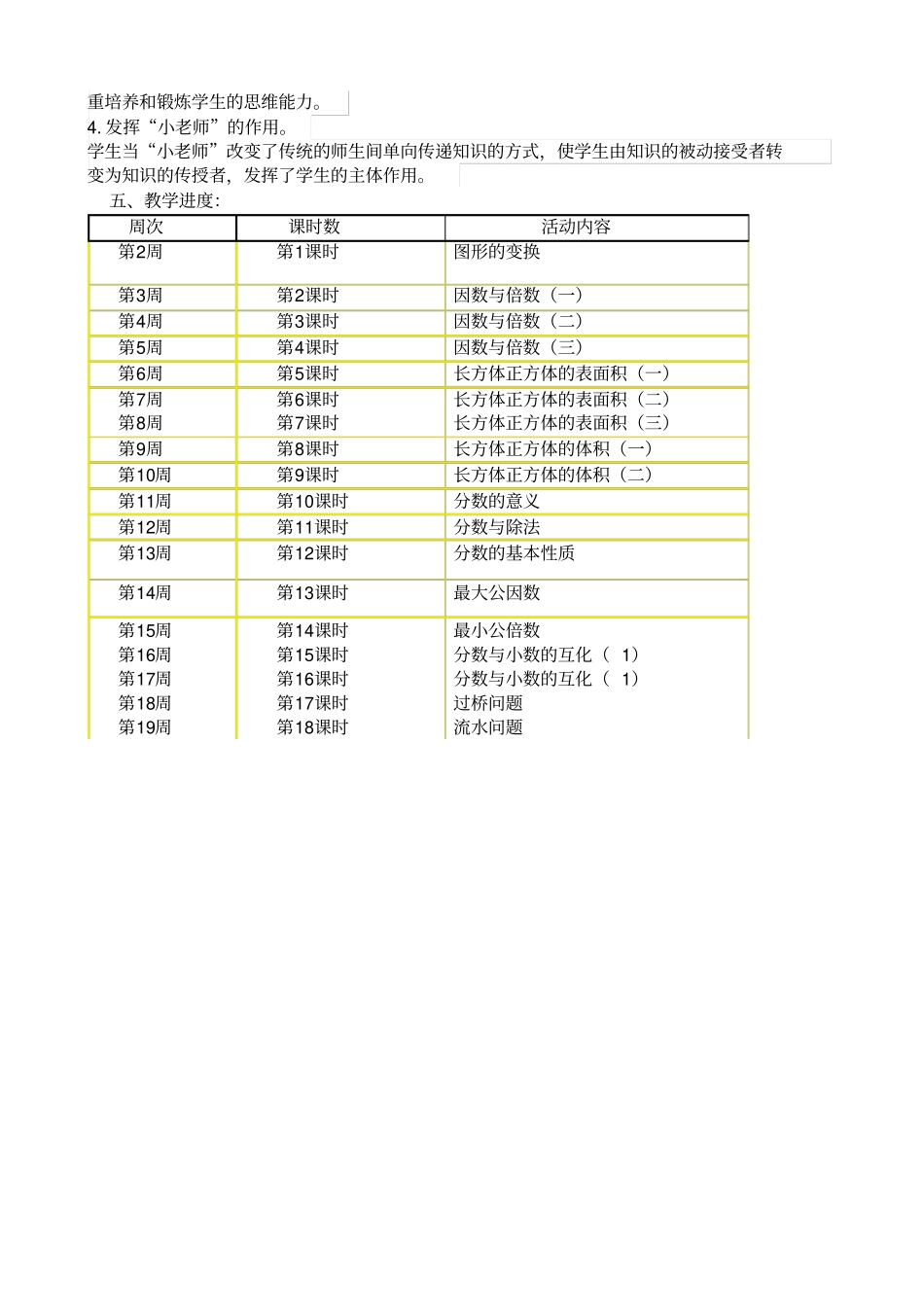 五年级数学思维训练教学计划总结文档良心出品_第2页