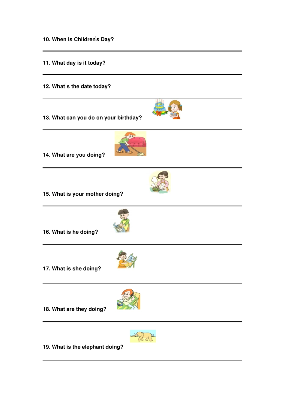 五年级英语下册特殊疑问句练习题_第2页