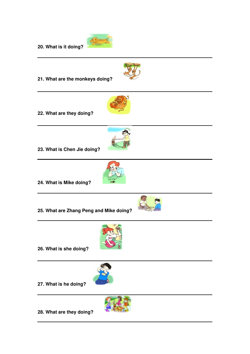 五年级英语下册特殊疑问句练习题_第3页