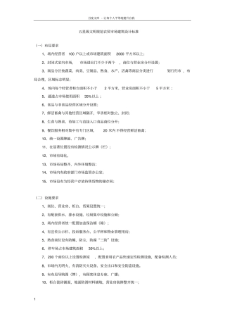 五星级农贸场建筑设计标准