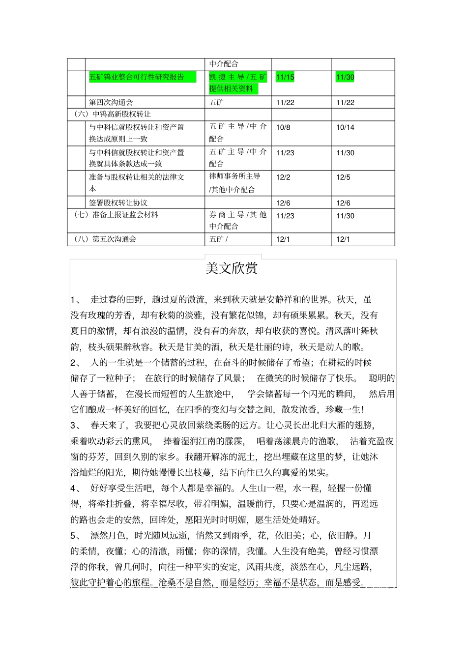 五矿钨业整合项目工作计划_第2页