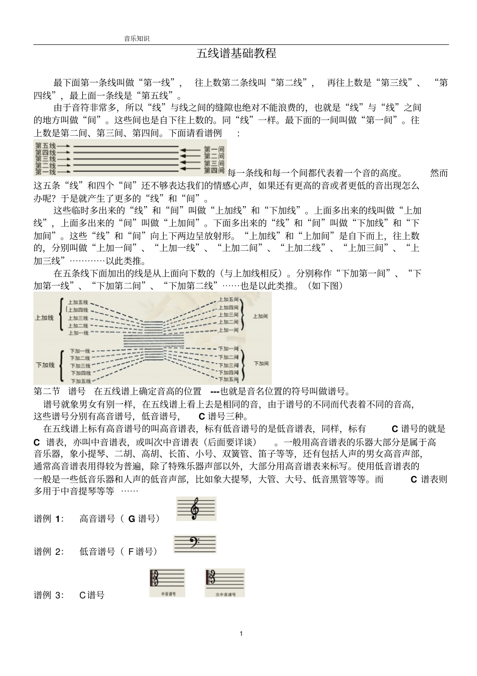 五线谱基础教程汇总_第1页