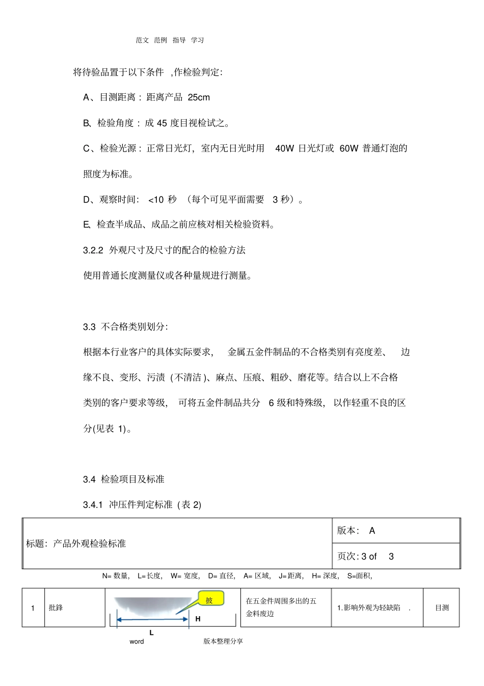 五金件检验规范方案_第3页