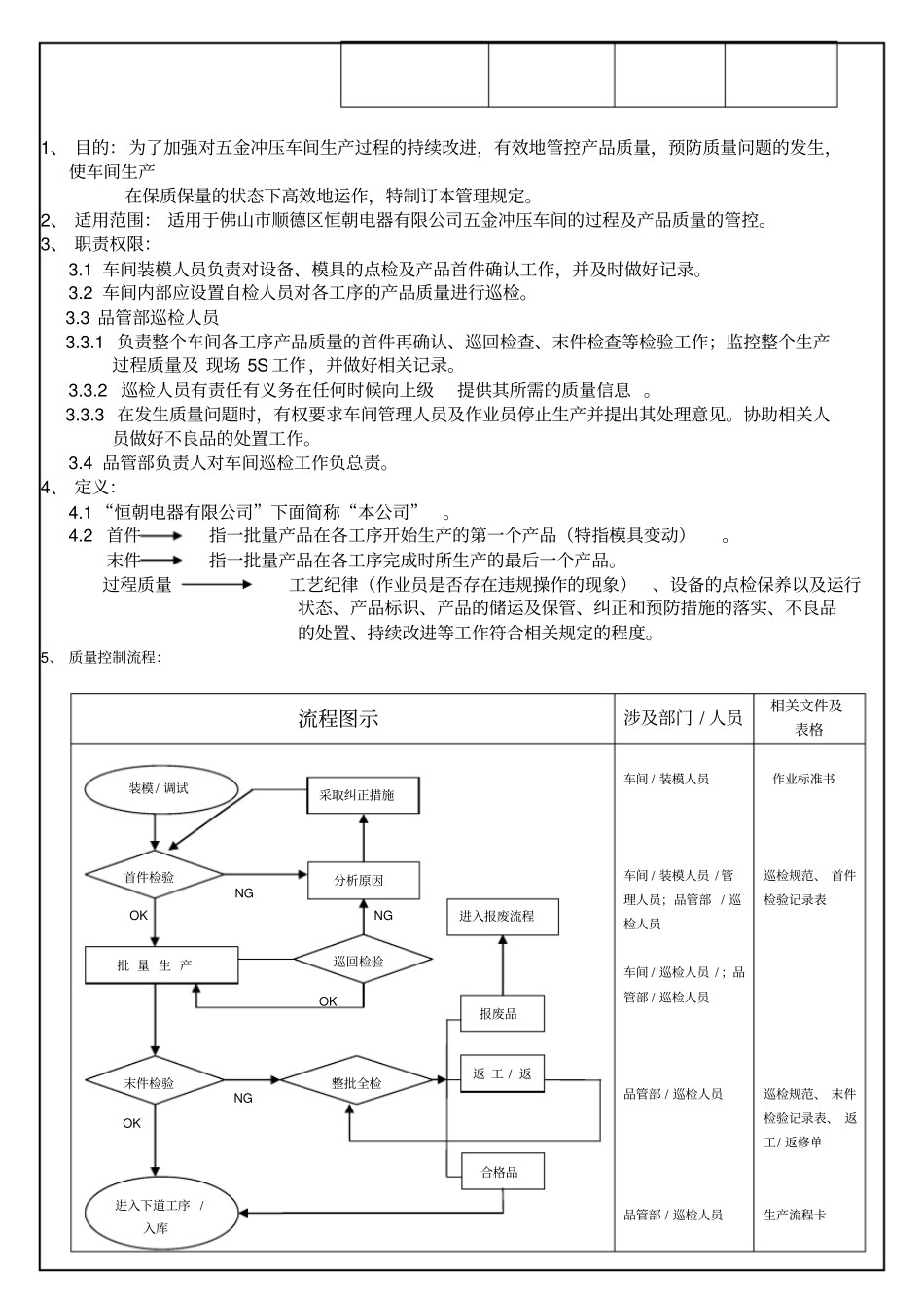 五金冲压车间品质管理规定_第2页