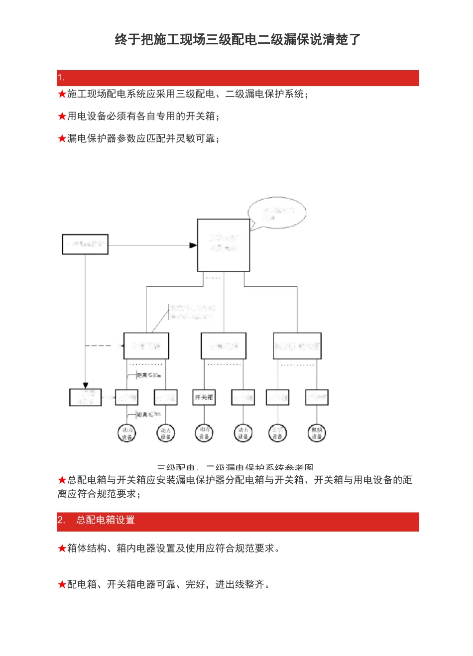终于把施工现场三级配电二级漏保说清楚了_第1页