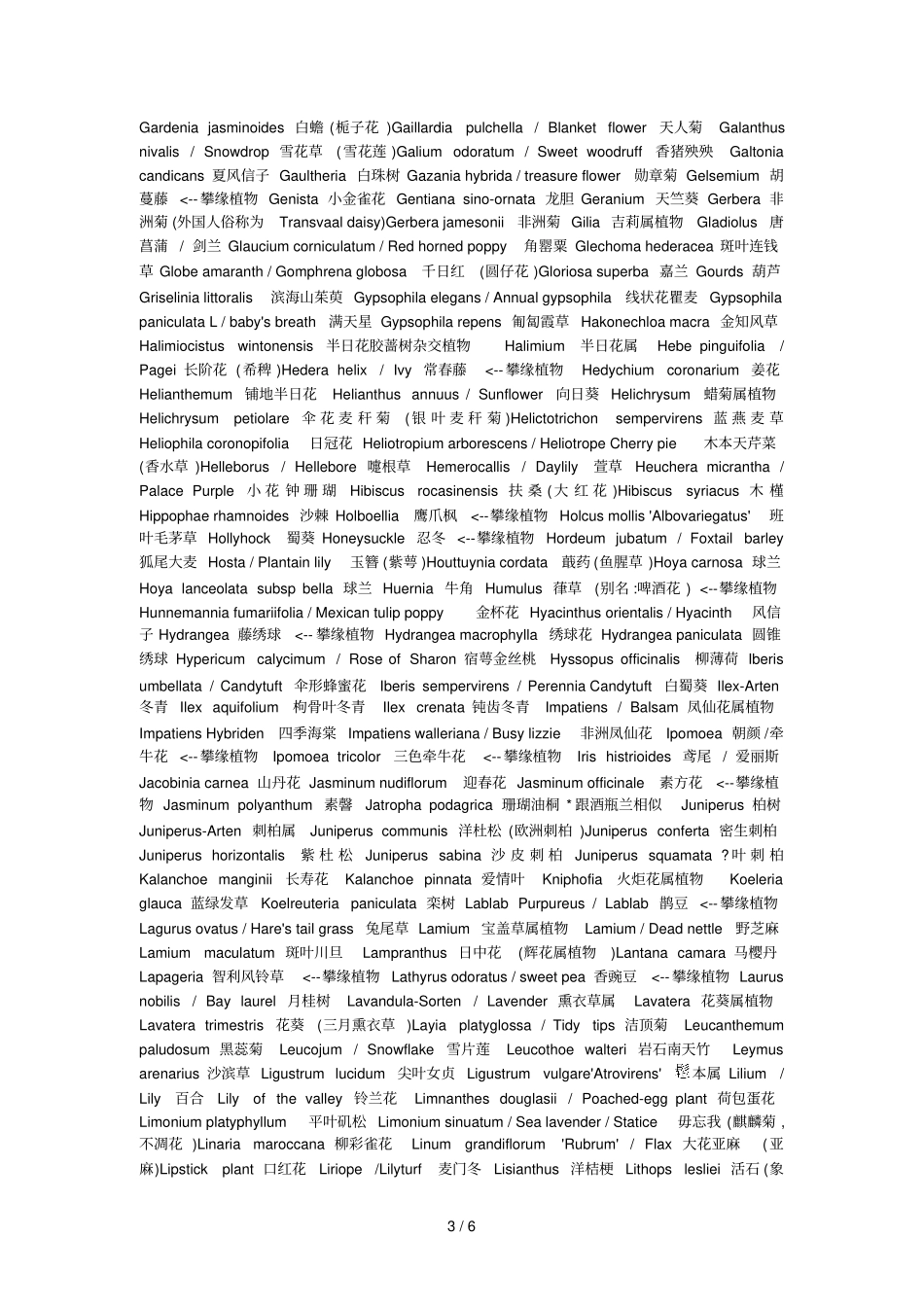 亚洲常见花卉英文译名_第3页