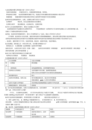 交流调速复习题及答案