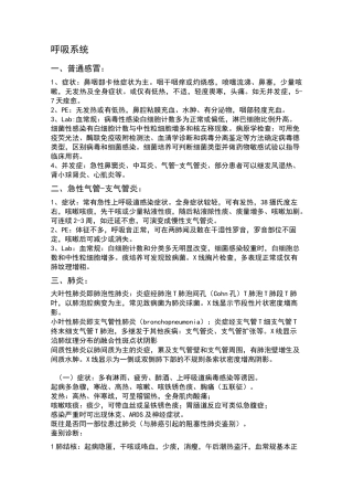 呼吸系统常见疾病