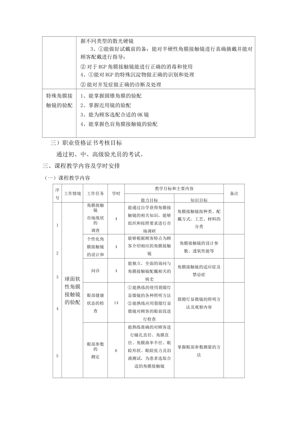 接触镜验配技术课程标准_第3页