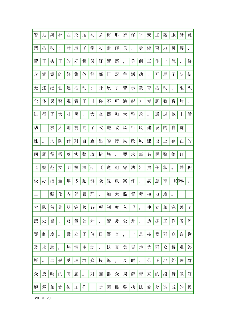 交警大队政风行风建设先进事迹精品工作报告_第2页
