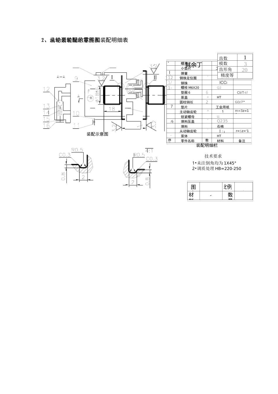 齿轮泵零件图_第1页