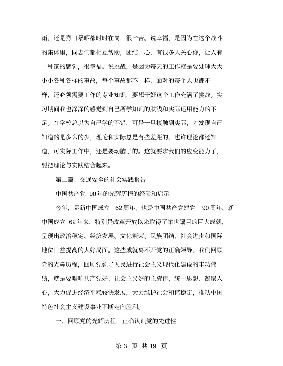 交通执法社会实践报告_第3页