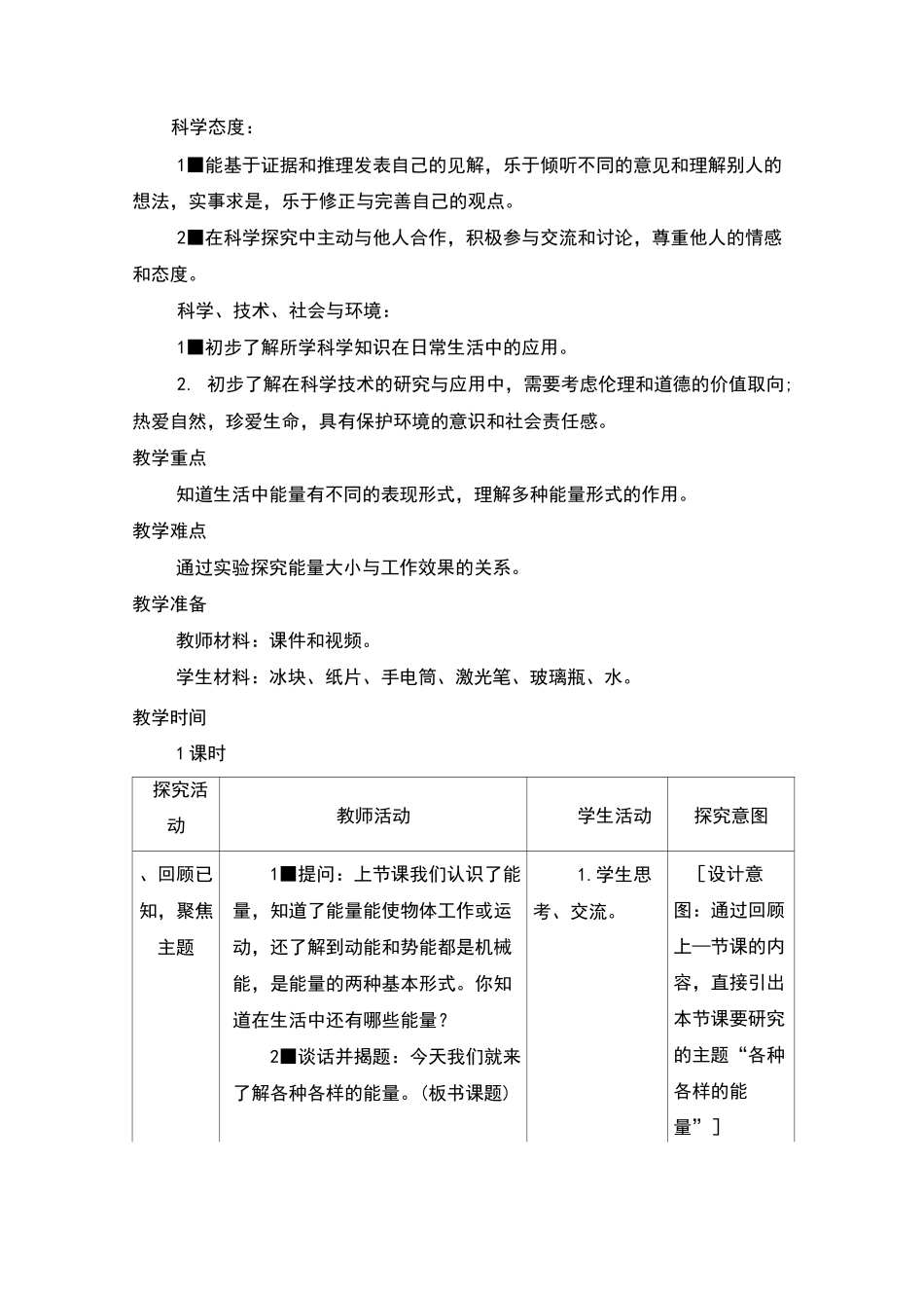 各种各样的能量教案及反思_第2页