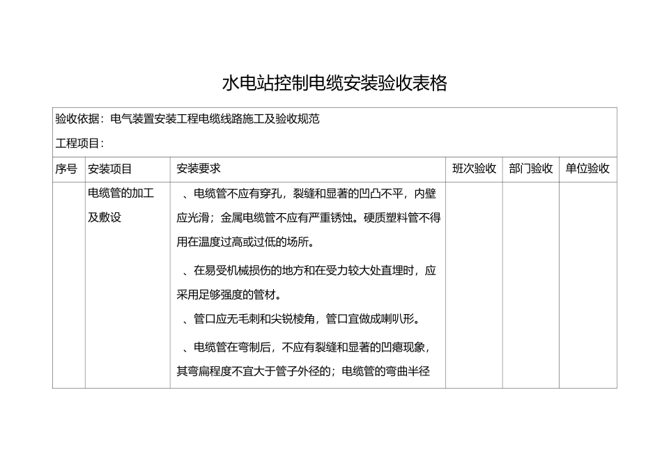 水电站控制(二次)电缆施工及验收规范GB50168_第1页