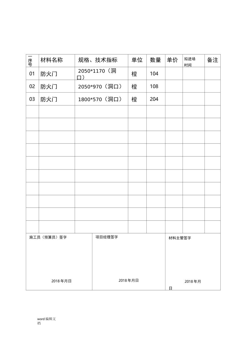 材料采购计划表_第3页