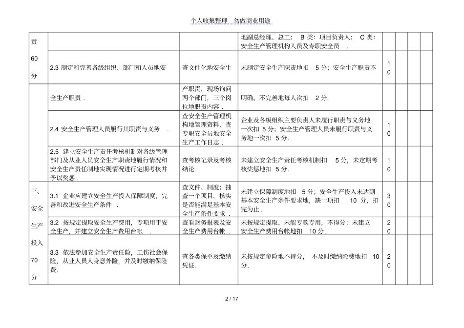 交通行业普通公路建设企业安全生产标准化考评标准_第2页