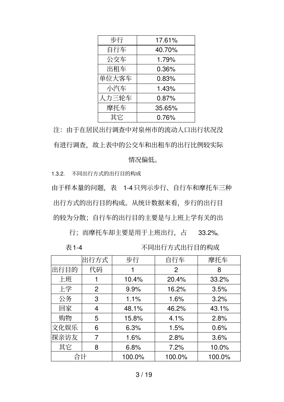 交通调查统计分析报告_第3页