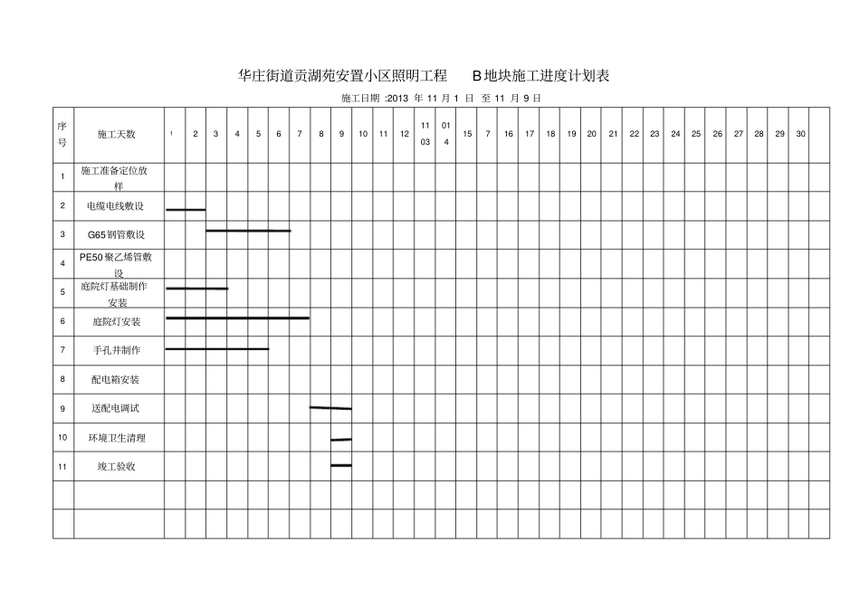 亮化工程进度计划表_第2页