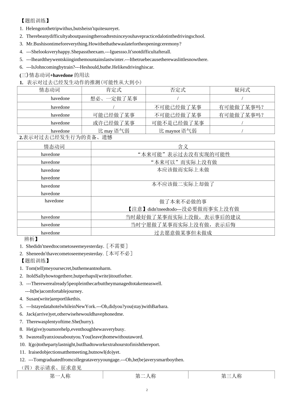 情态动词学案_第2页