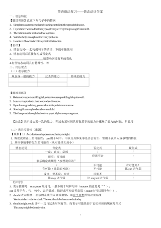 情态动词学案