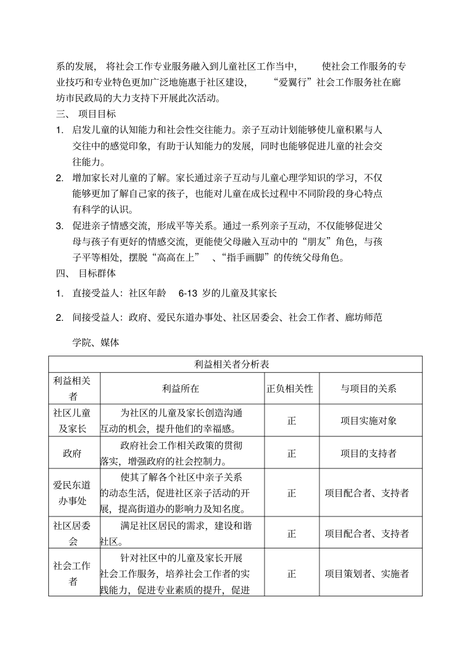 亲子关系项目计划书_第2页