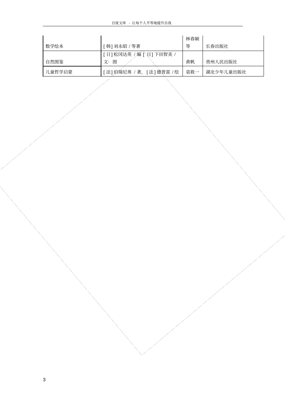 亲近母语儿童阅读推荐书目一年级_第3页