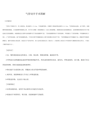 气管切开手术图解(必看)