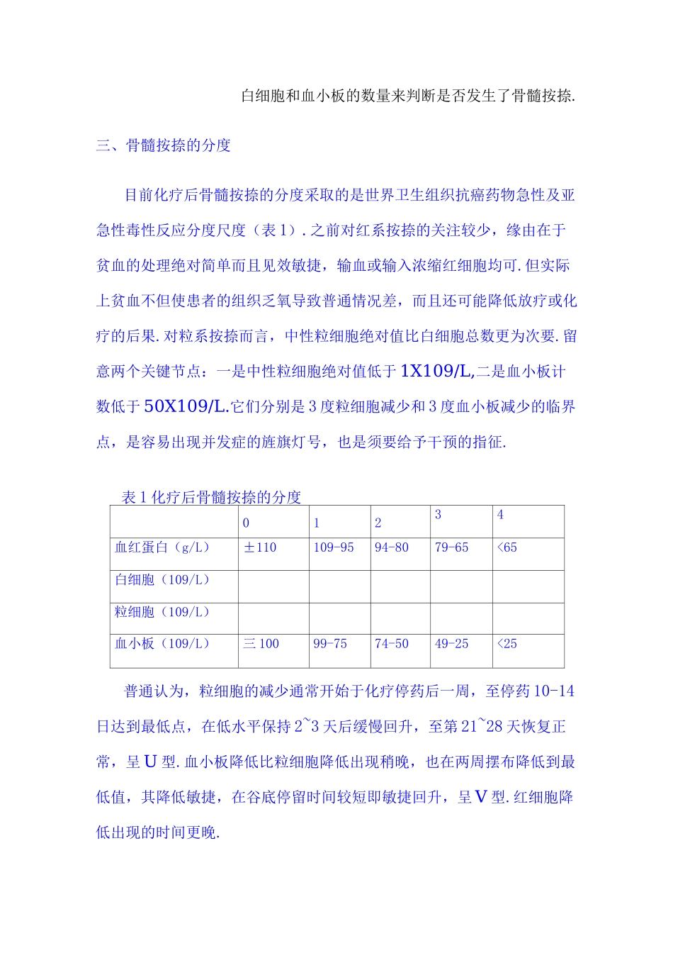 化疗致骨髓抑制的分级和处理_第2页