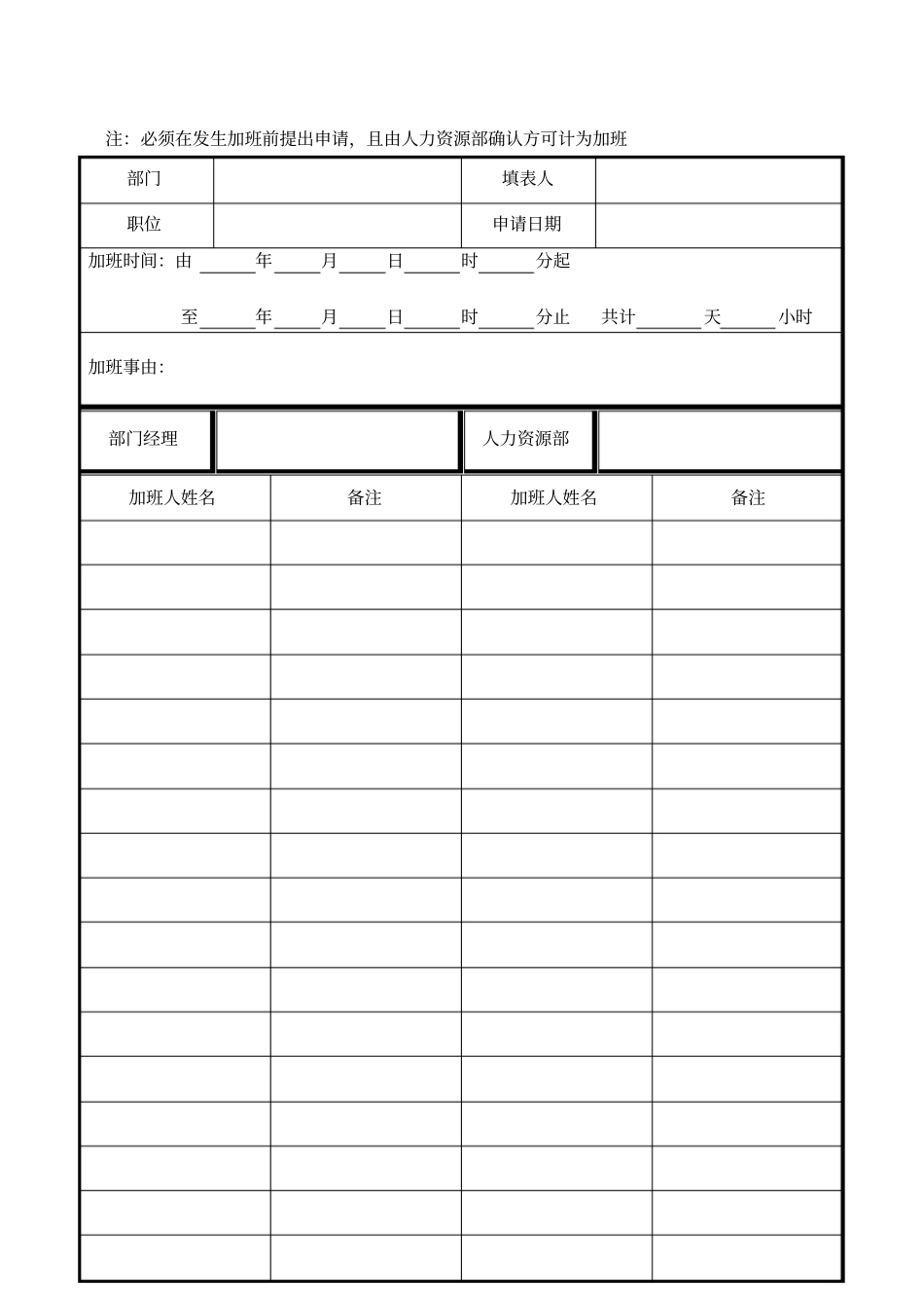 人事行政实用表格_第2页