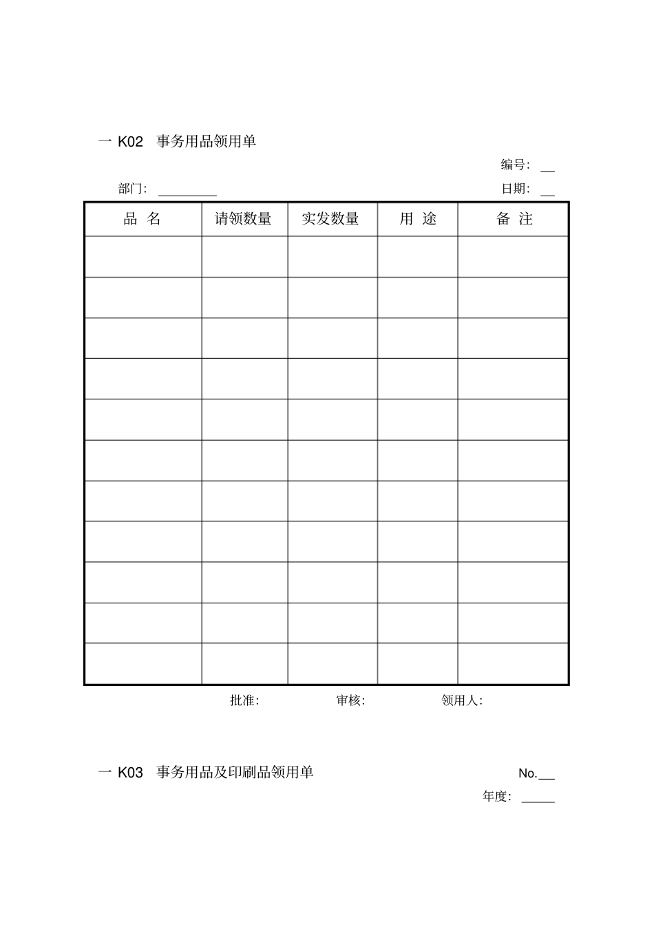 人事行政管理表格K纵表格_第1页