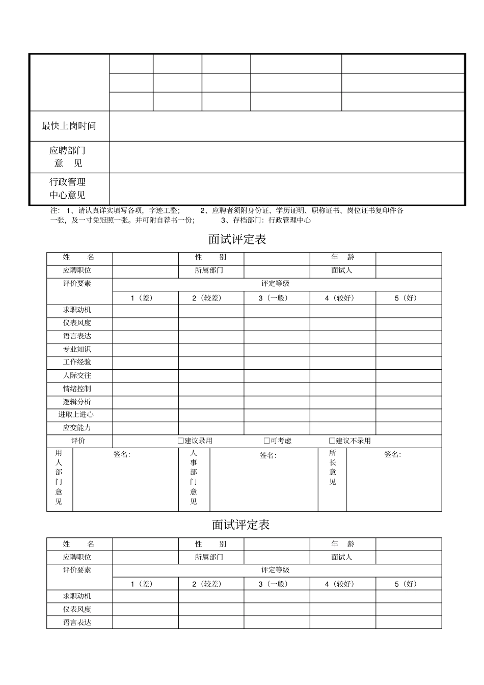 人事表格大全完整精选_第3页