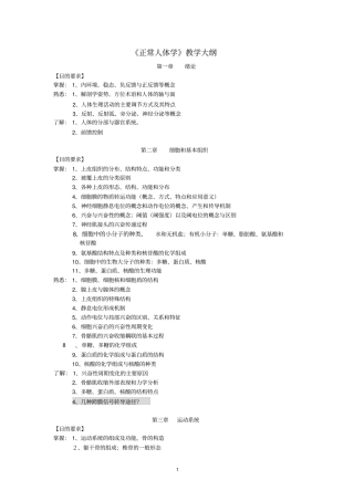 人体-生理学-综合大纲4