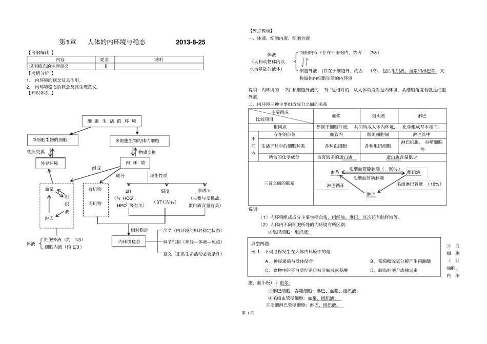 人体内环境与稳态神经调节2018-25_第1页