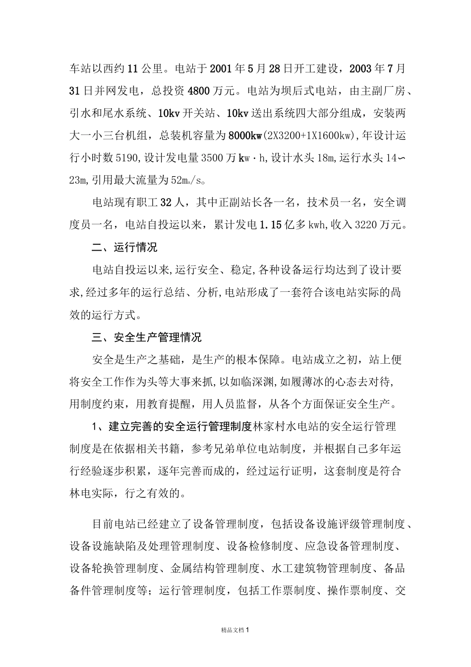 水电站运行及安全管理报告_第2页