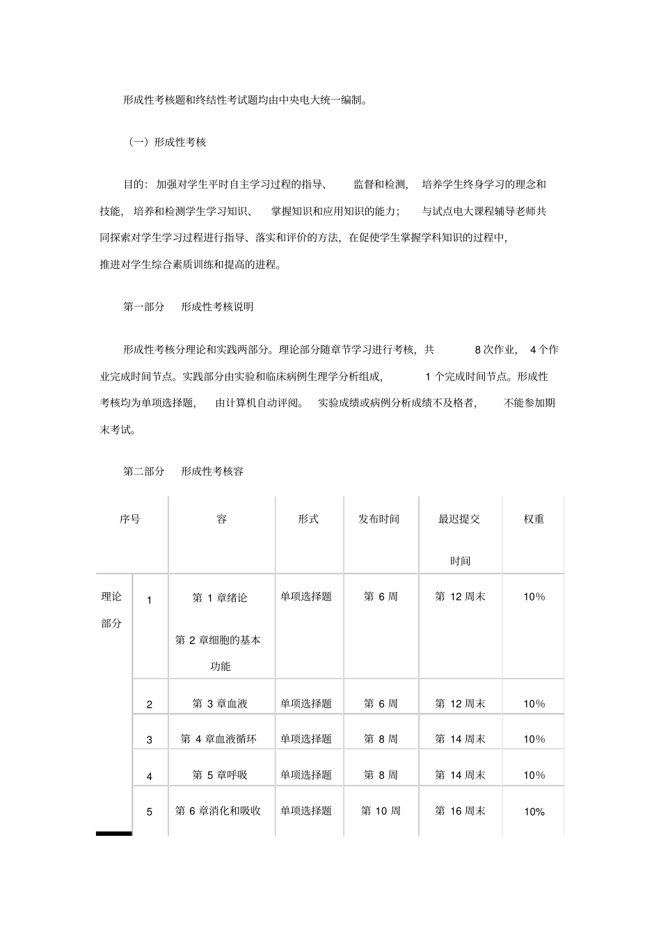 人体生理学期末复习指导_第2页
